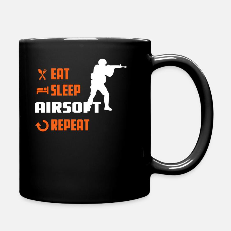 EAT SLEEP AIRSOFT - Airsoft Tee - Tasse einfarbig - Schwarz