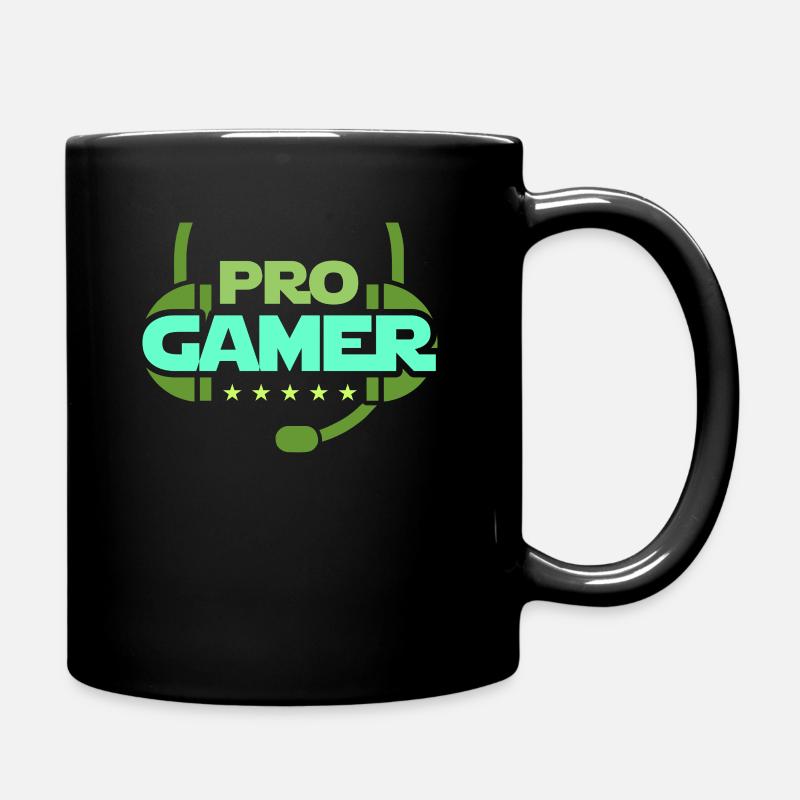 Computer gaming gamer gift gambling - Full Colour Mug - black