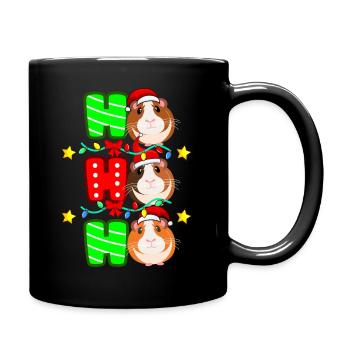 Guinea pig Christmas - Full Colour Mug - black - Right
