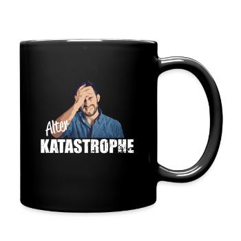 Alter Katastrophe lustiger Spruch Army Panzer - Tasse einfarbig - Schwarz - Rechts