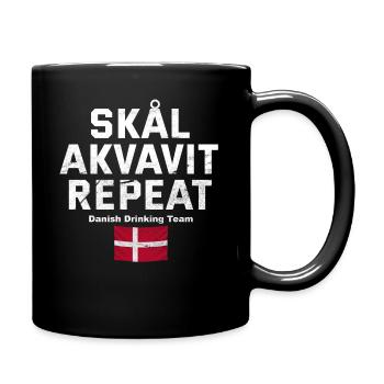 Dänemark - Tasse einfarbig - Schwarz - Rechts