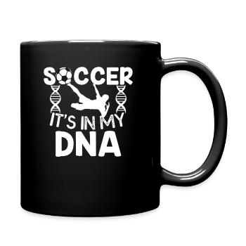 Fussball - Tasse einfarbig - Schwarz - Rechts