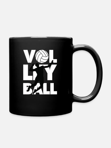 volley-ball - Mug uni - noir