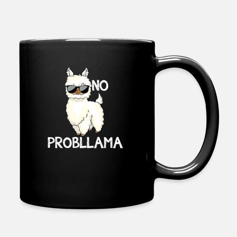Kein Problem Lama - Tasse einfarbig - Schwarz