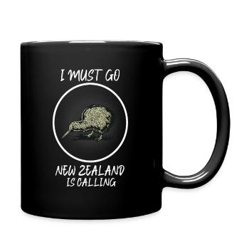 New Zealand is Calling, I must Go Nouvelle-Zélande - Mug uni - noir - Droite