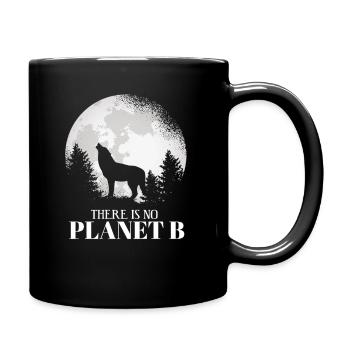Il n'y a pas de planète B - Wolf protection du climat Wolf - Mug uni - noir - Droite