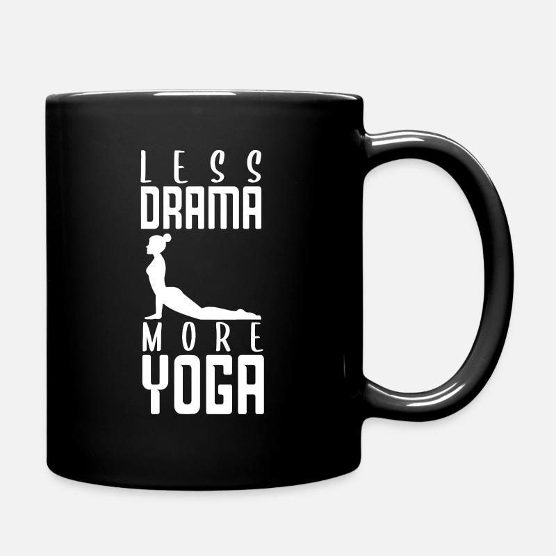 More Yoga - Tasse einfarbig - Schwarz