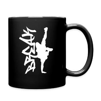 break dancing - Full Colour Mug - black - Right