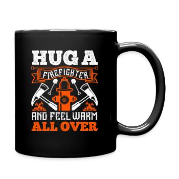 Firefighter firefighter saying Firefighter - Full Colour Mug - black - Right