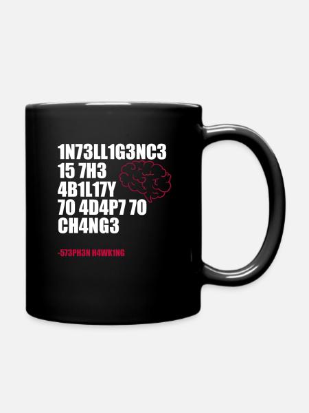 Science Intelligent Scientist Gift - Full Colour Mug - black