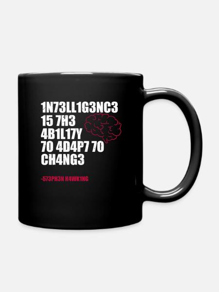 Wissenschaft Intelligenz - Tasse einfarbig - Schwarz