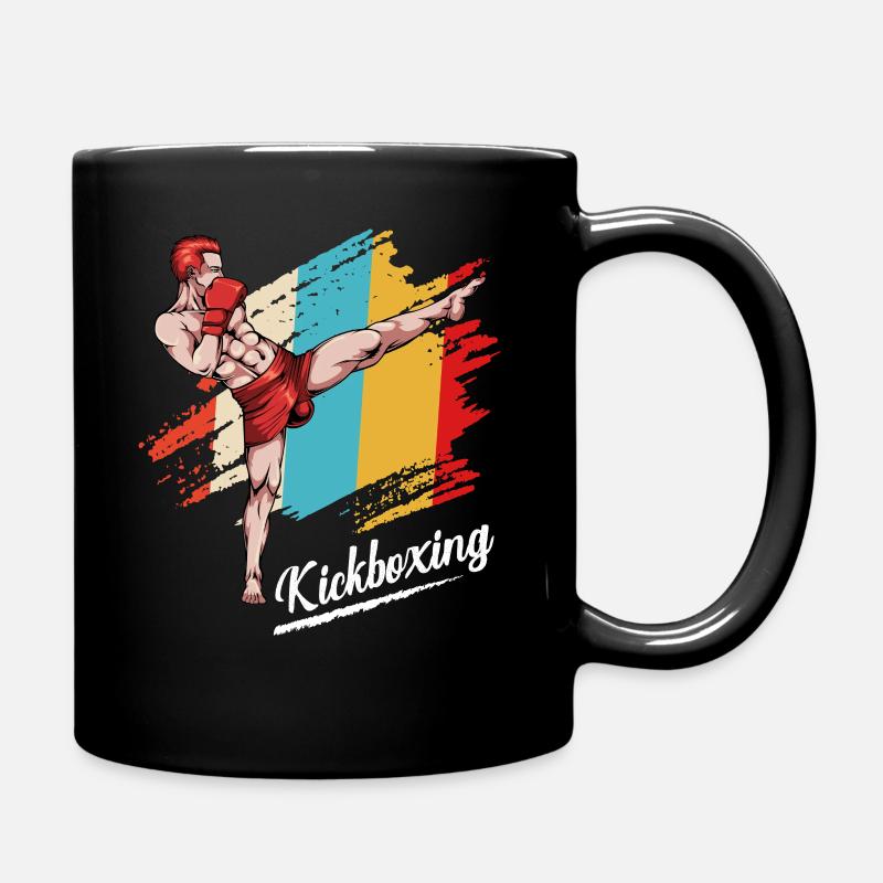 Kickboxing - Tasse einfarbig - Schwarz