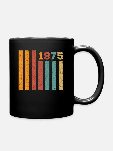 Cadeau de tenue vintage 1975 - Mug uni - noir