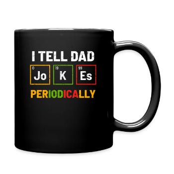 Science Dad jokes - Full Colour Mug - black - Right