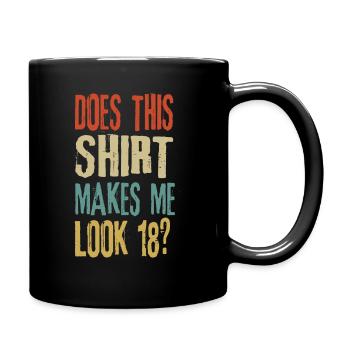18th birthday - Full Colour Mug - black - Right