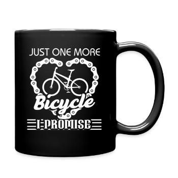 Nur noch ein Fahrrad, das ich verspreche - Tasse einfarbig - Schwarz - Rechts