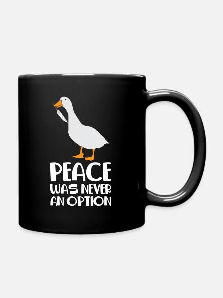 Internet meme Goose Frienden was never an option - Full Colour Mug - black