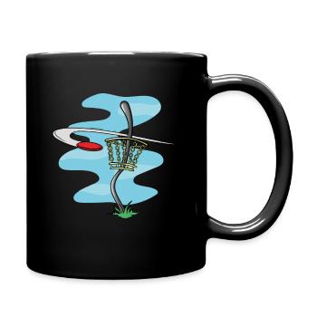 Disc Golf - Full Colour Mug - black - Right