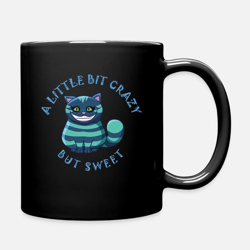 A little bit crazy but sweet Katze - Tasse einfarbig - Schwarz