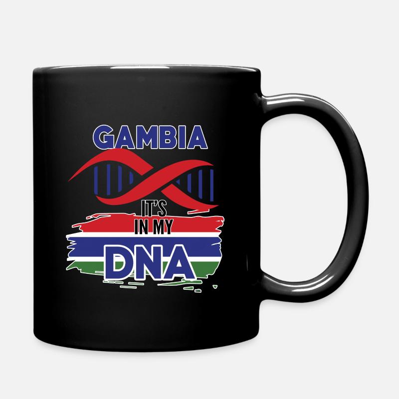 Gambia ist in meiner DNA - Tasse einfarbig - Schwarz