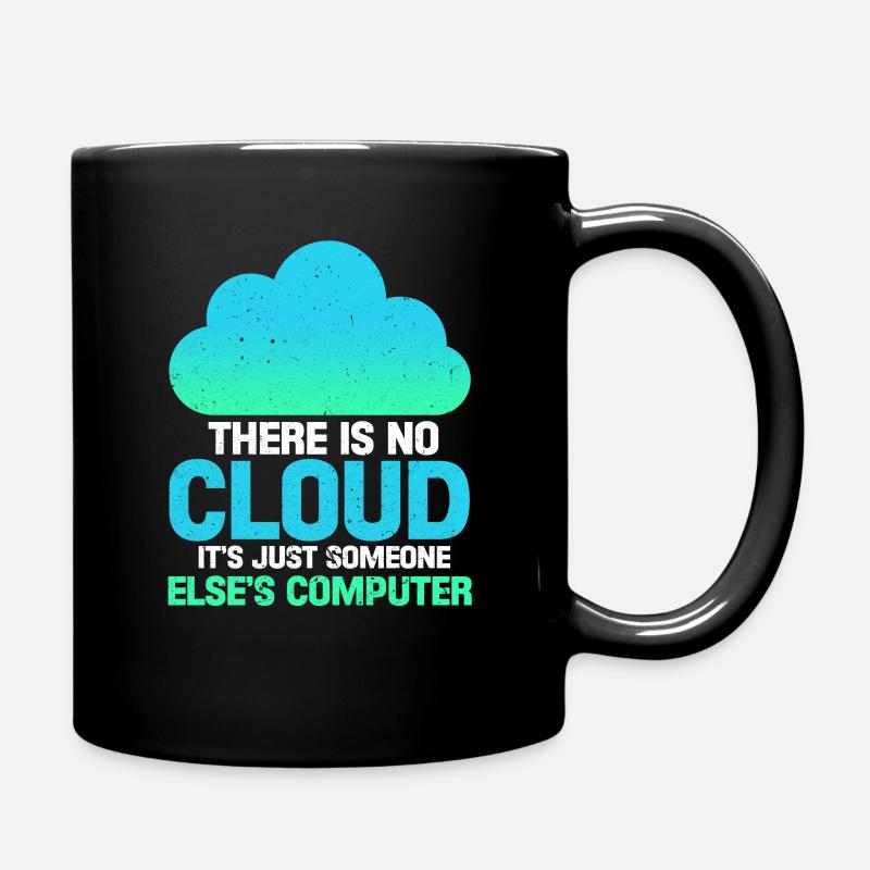 computer - Full Colour Mug - black