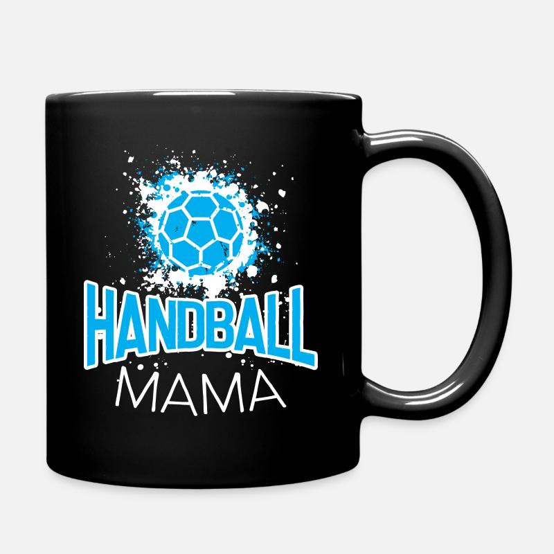 Handball Mama - Handballer Geschenkidee - Tasse einfarbig - Schwarz