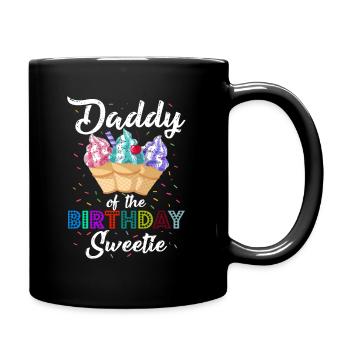 Anniversaire de papa Glace sucrée Princesse Père - Mug uni - noir - Droite