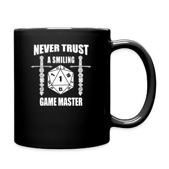 RPG Cube W20 Cube Dice Dragons confiance - Mug uni - noir - Droite
