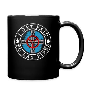 plumber - Full Colour Mug - black - Right