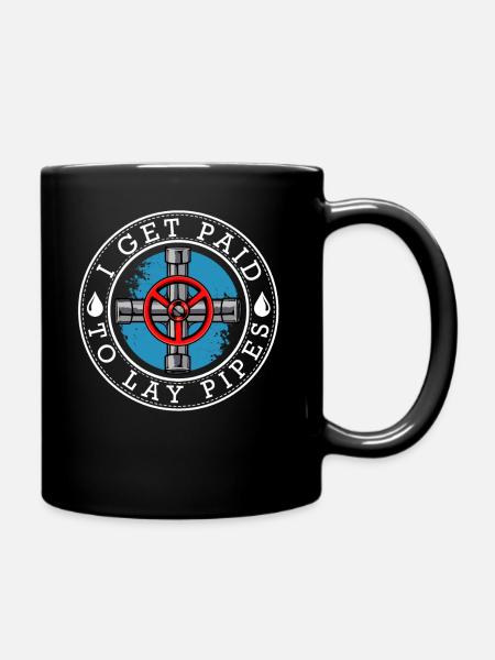 Klempner - Tasse einfarbig - Schwarz