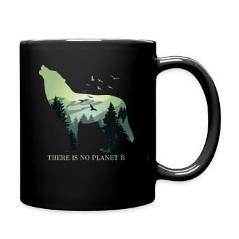 There is no Planet B - Umweltschutz Klimaschutz - Tasse einfarbig - Schwarz - Rechts