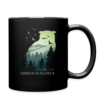 There is no Planet B - Umweltschutz Klimaschutz - Tasse einfarbig - Schwarz - Rechts