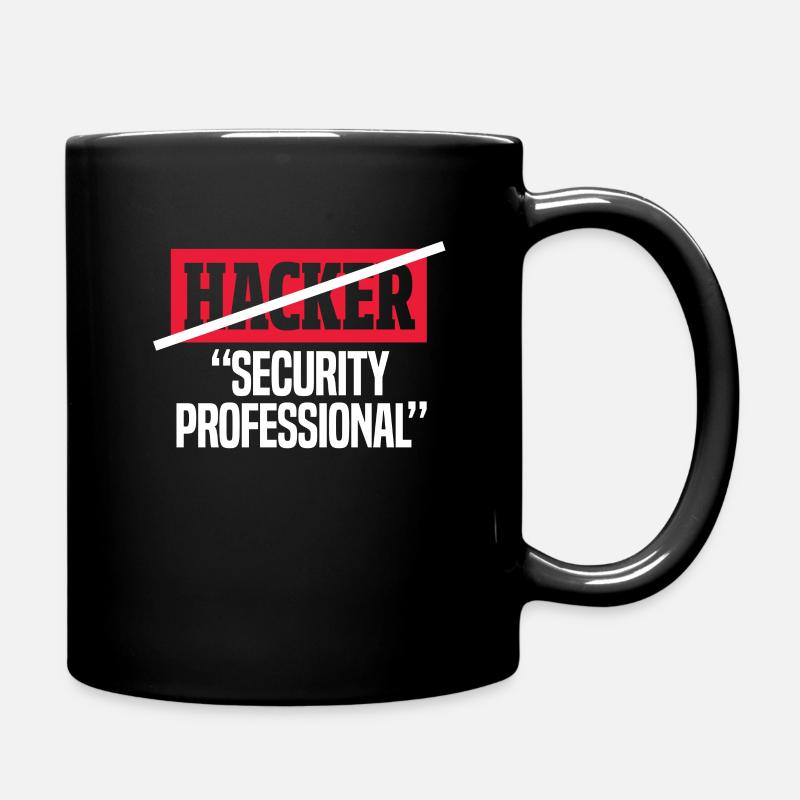 Hacker - Tasse einfarbig - Schwarz