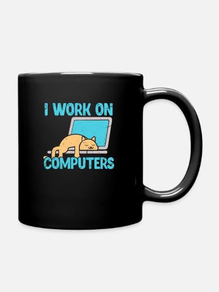 Programmierer - Tasse einfarbig - Schwarz