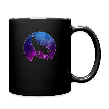 Wolf - Full Colour Mug - black - Right