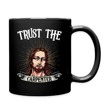 Zimmermann Sprüche Jesus Zimmerer Geschenk - Tasse einfarbig - Schwarz - Rechts