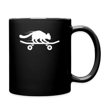 chat - Mug uni - noir - Droite