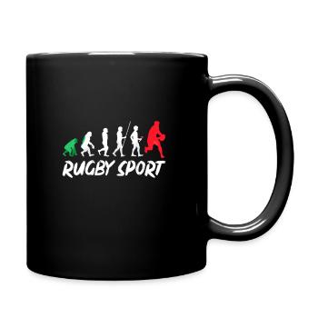 Conception cadeau Rugby Sport Evolution History - Mug uni - noir - Droite