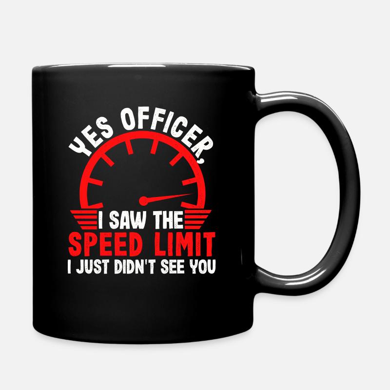Drôle de voiture disant pour les tuners et les pilotes de course - Mug uni - noir