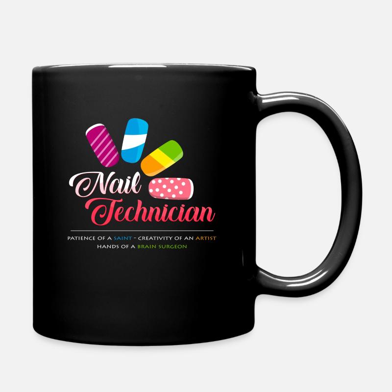 technicien ongles - Mug uni - noir