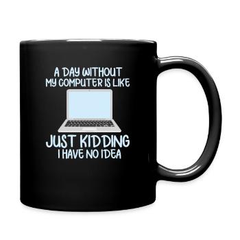 computer - Full Colour Mug - black - Right