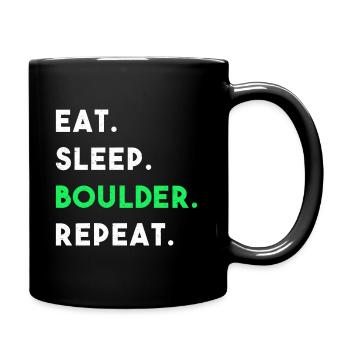 MANGER RÉPÉTITION BOULDER SLEEP - Mug uni - noir - Droite