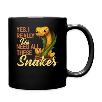 Oui, j'ai vraiment besoin de tous ces serpents. - Mug uni - noir - Droite