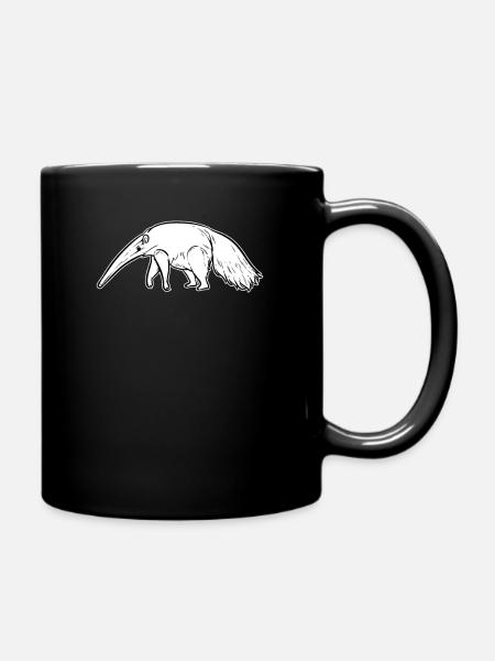 Ameisenbär - Tasse einfarbig - Schwarz