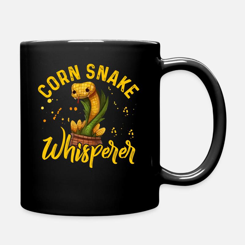 Corn snake whisperer - Full Colour Mug - black