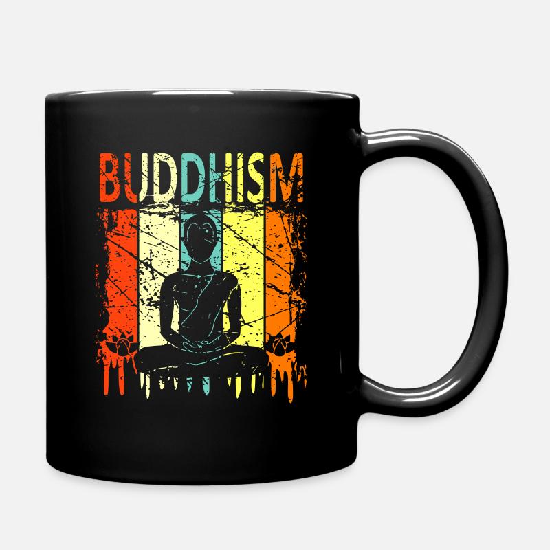 Buddhismus - Tasse einfarbig - Schwarz