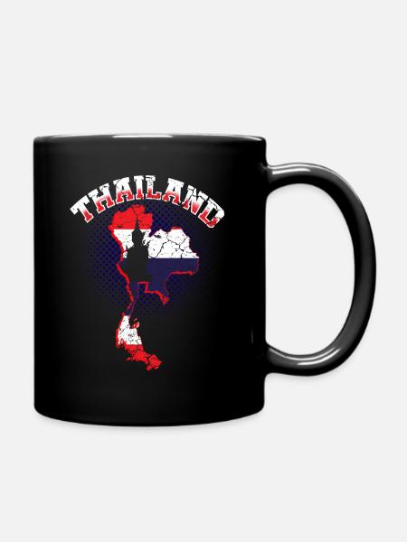 Thailand - Tasse einfarbig - Schwarz