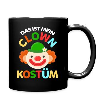 Karneval Clown Karnevalparty - Tasse einfarbig - Schwarz - Rechts