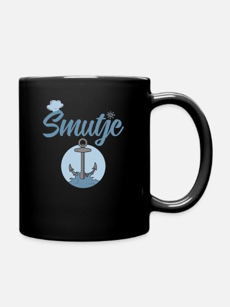 Segeln - Smutje Koch Design für Segler - Tasse einfarbig - Schwarz