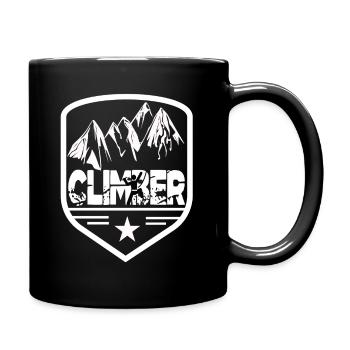Climbing, Climbing, Climbing, Mountaineering, Mountaineering, Mountaineering - Full Colour Mug - black - Right
